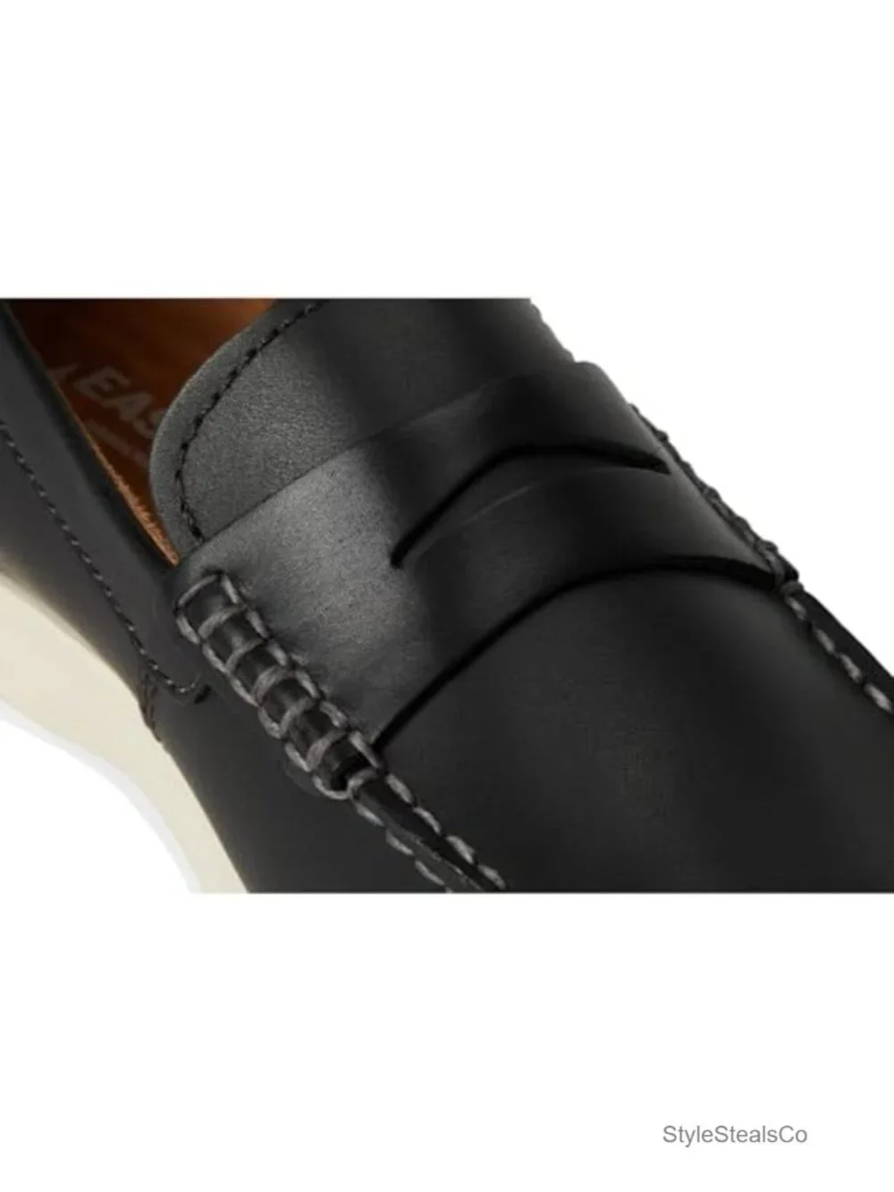 Leather Loafer with Micro-Suede Lining, Cushioned Insole, Flexible Rubber